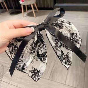 Oversized Lace Floral Bow French Barrette Hair Clip